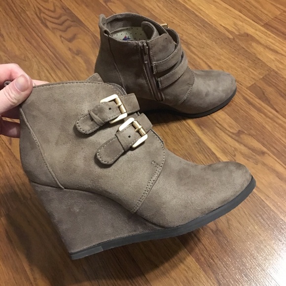 Restricted Shoes - Restricted wedge booties size 7.5